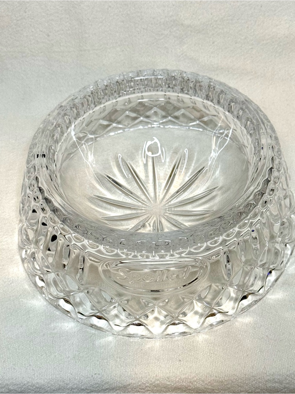 Spoiled Clear Crystal Faceted Pet Bowl - Picture 4 of 8